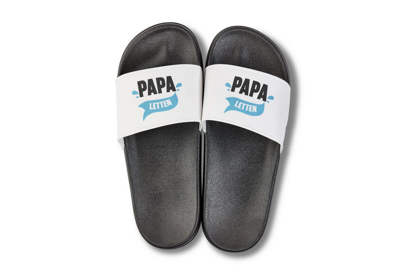 22Feels Papa Geschenk Vatertag Badesandalen Badelatschen Papaletten Herren Badepantolette IN DEUTSCHLAND BEDRUCKT