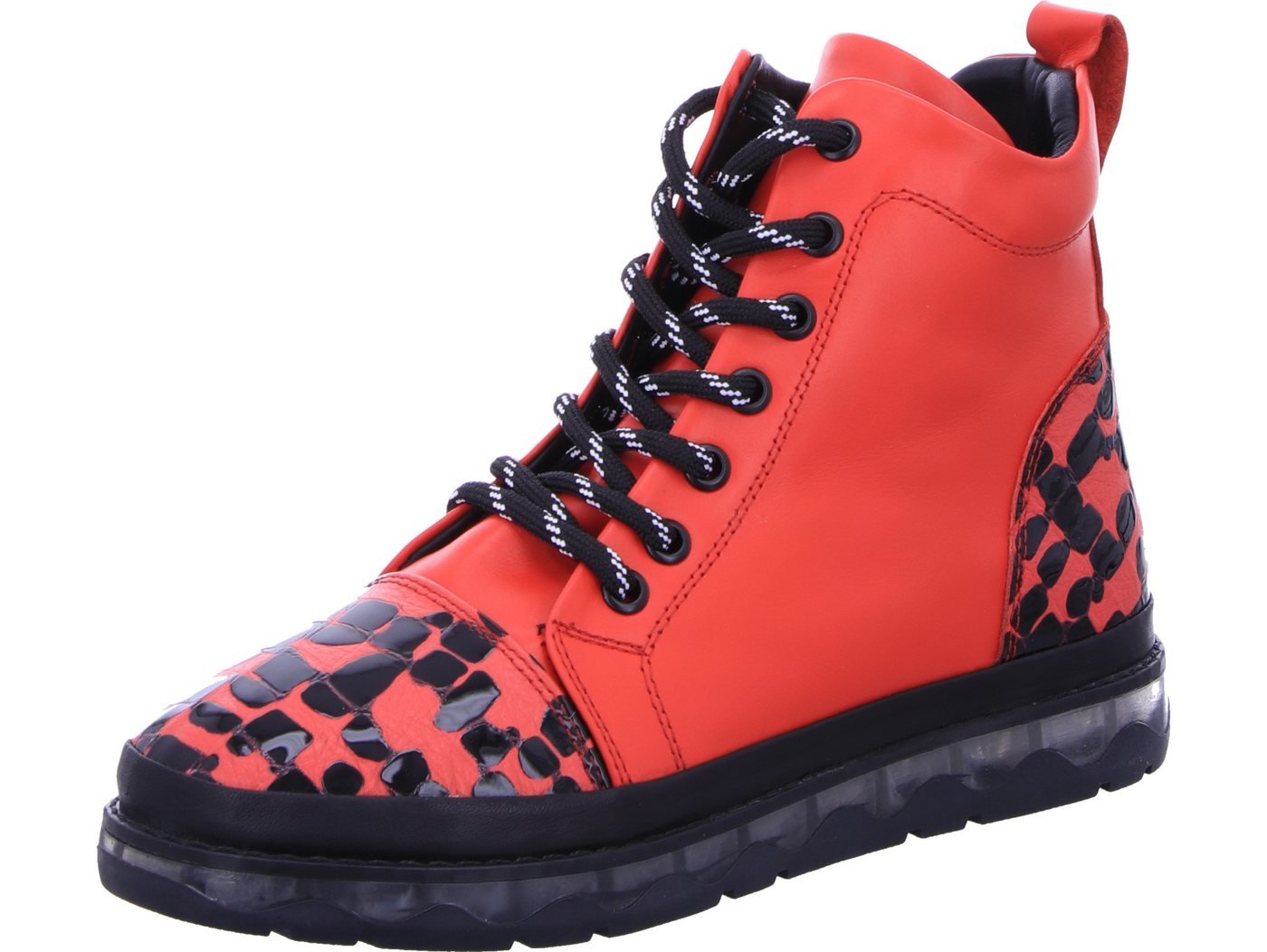 2GO FASHION Schnürboots echtes Leder (rot)