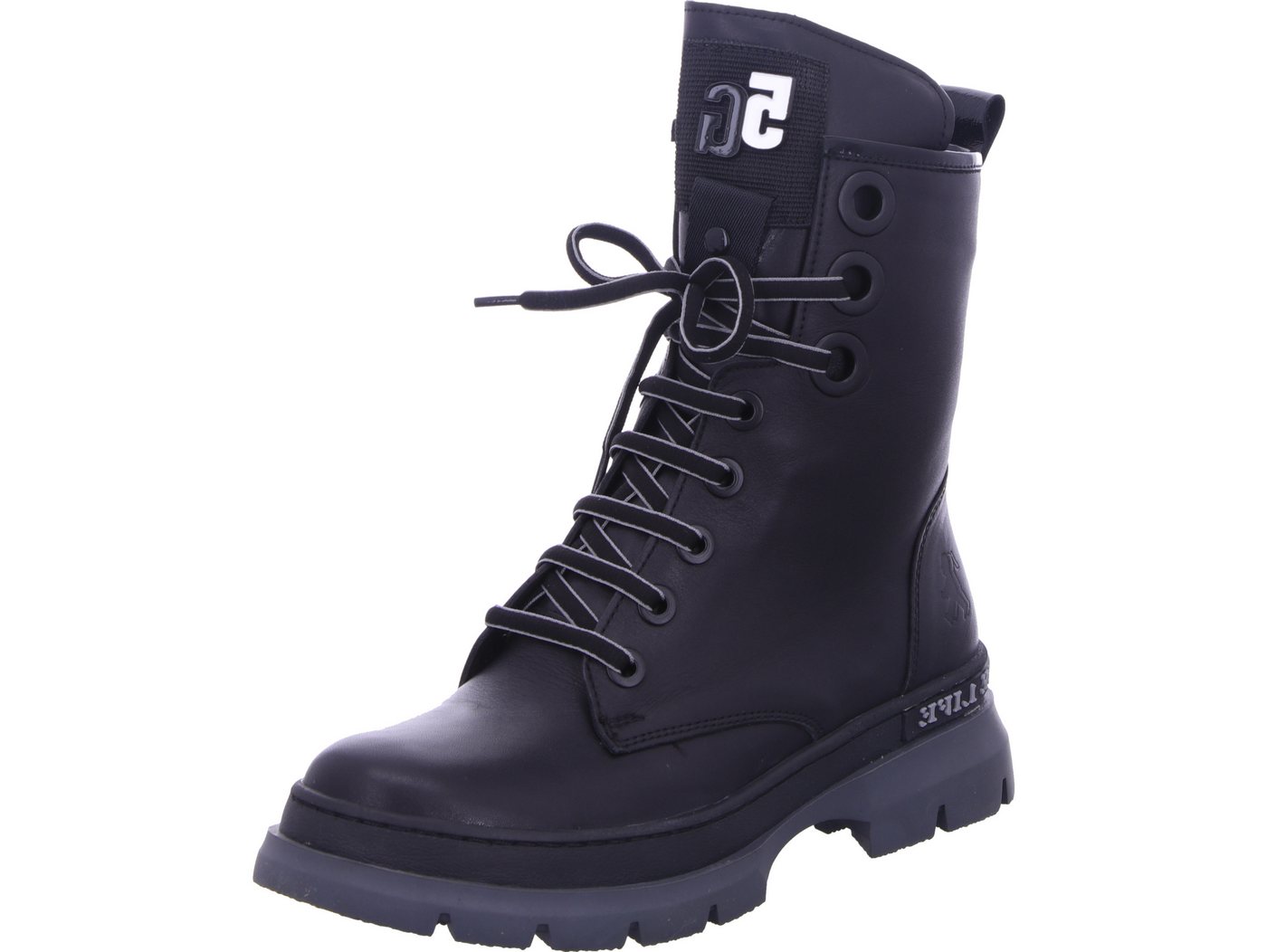 2GO FASHION Schnürboots echtes Leder (schwarz)