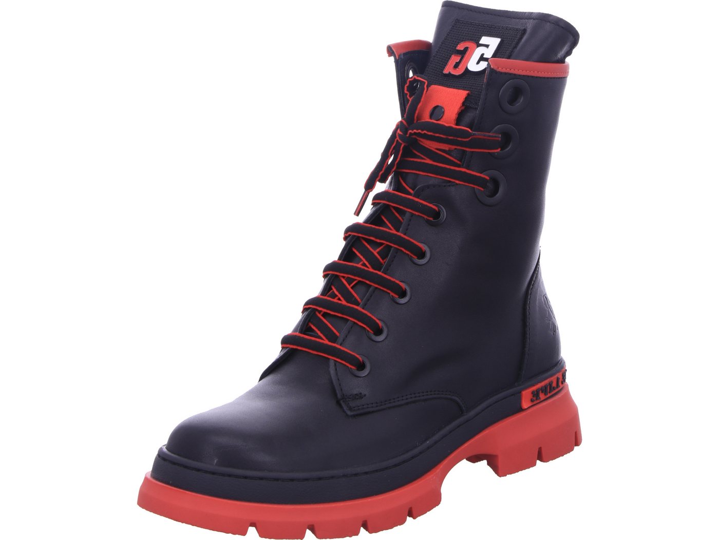 2GO FASHION Schnürboots echtes Leder (schwarz)