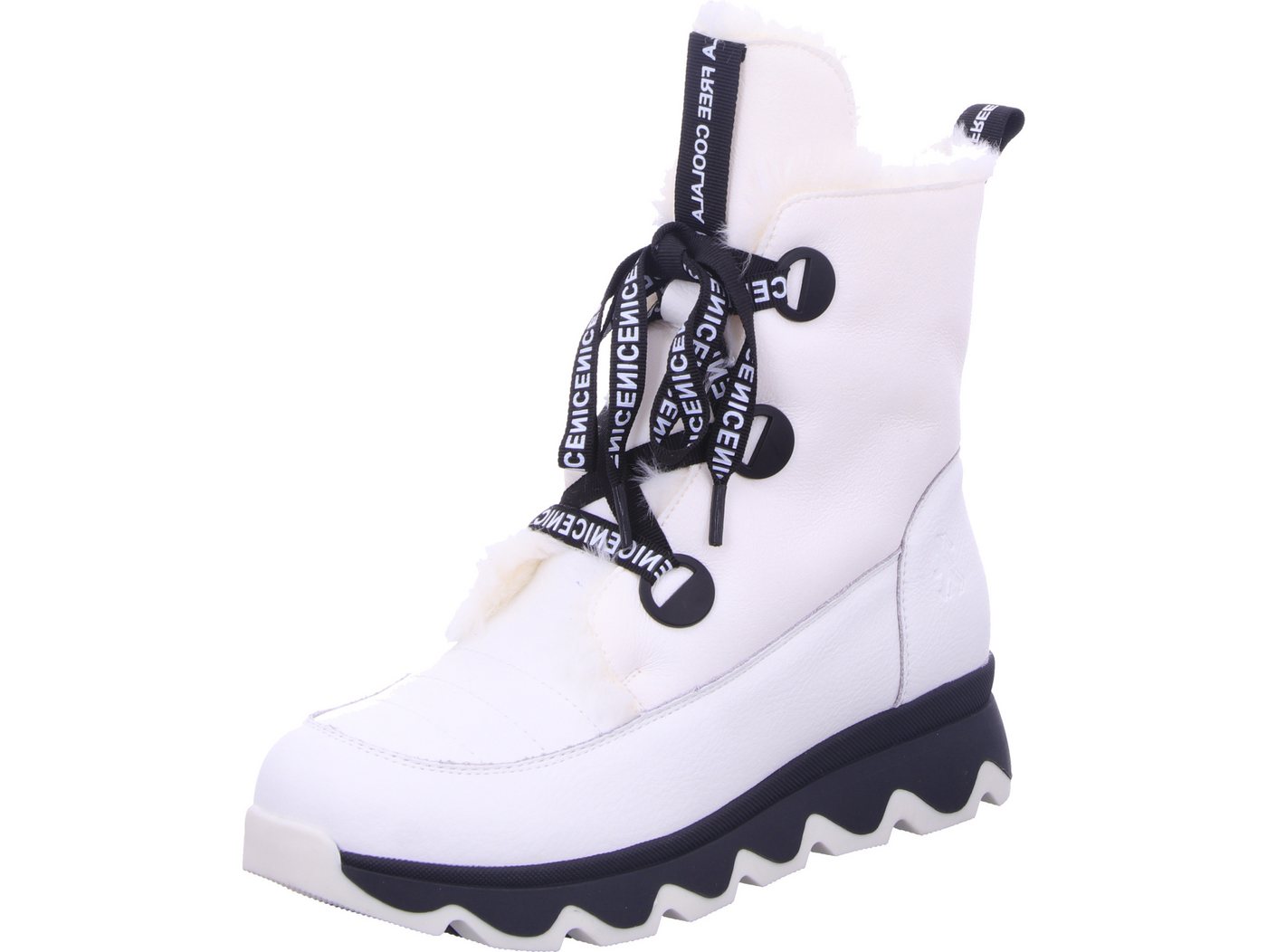 2GO FASHION Schnürboots echtes Leder (weiß)
