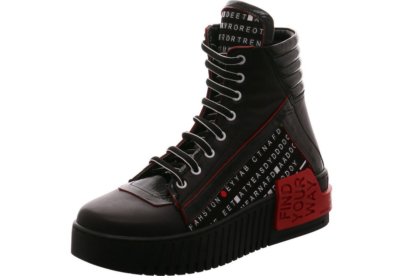 2GO FASHION Schnürboots (rot/schwarz)