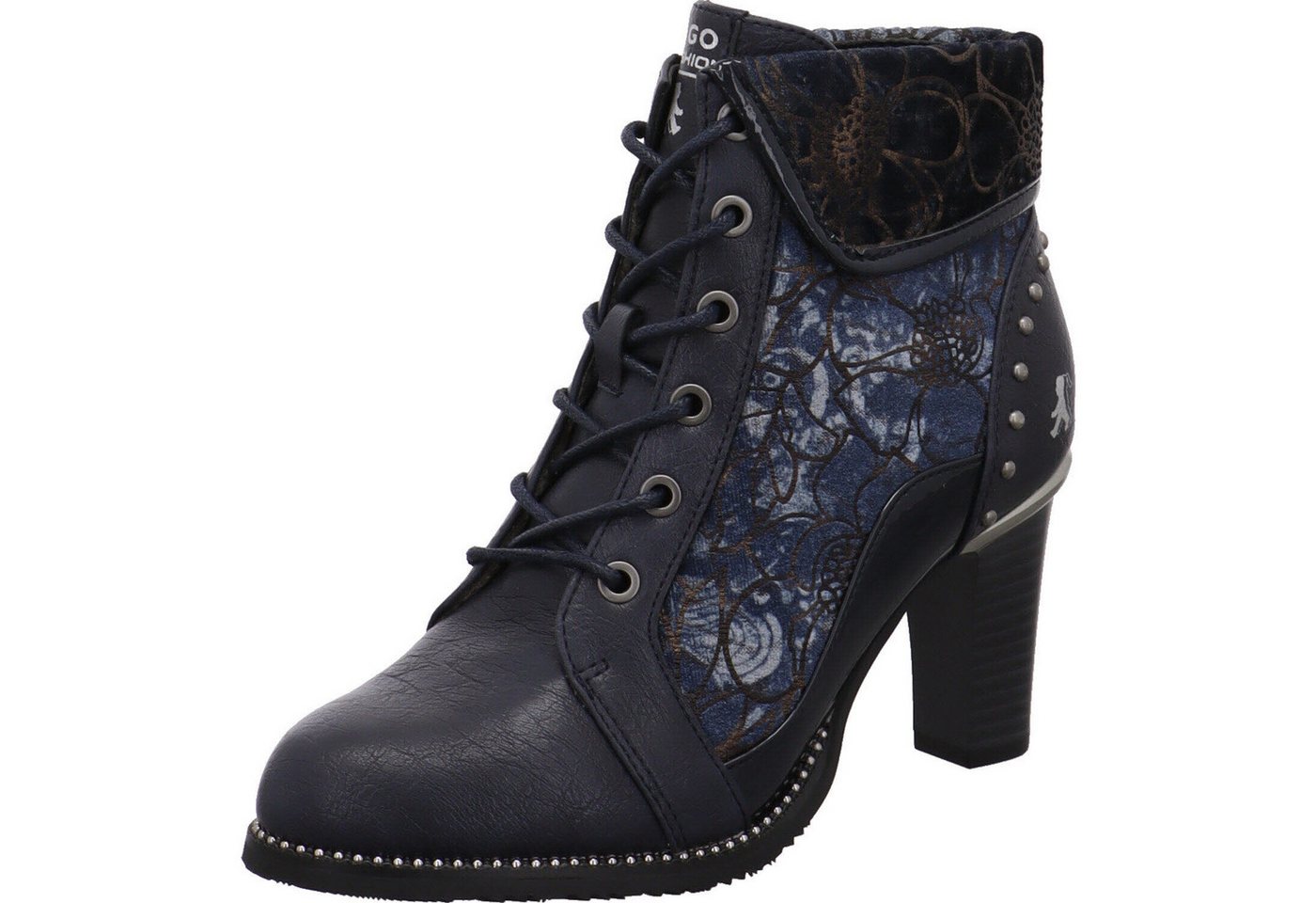 2GO FASHION Schnürstiefelette (blau)