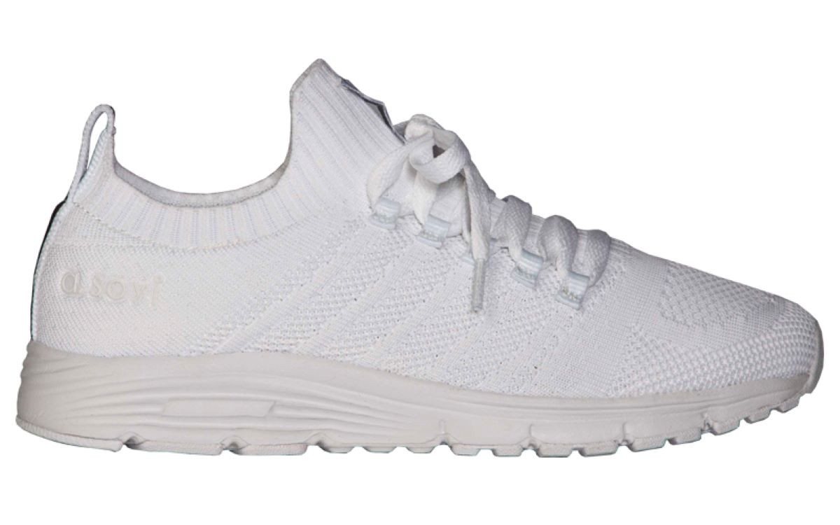 a. soyi Kala Damen Mesh Sneaker mit Strickgewebe aus TENCEL™ - Fasern Sneaker zum Schlupfen (weiß)