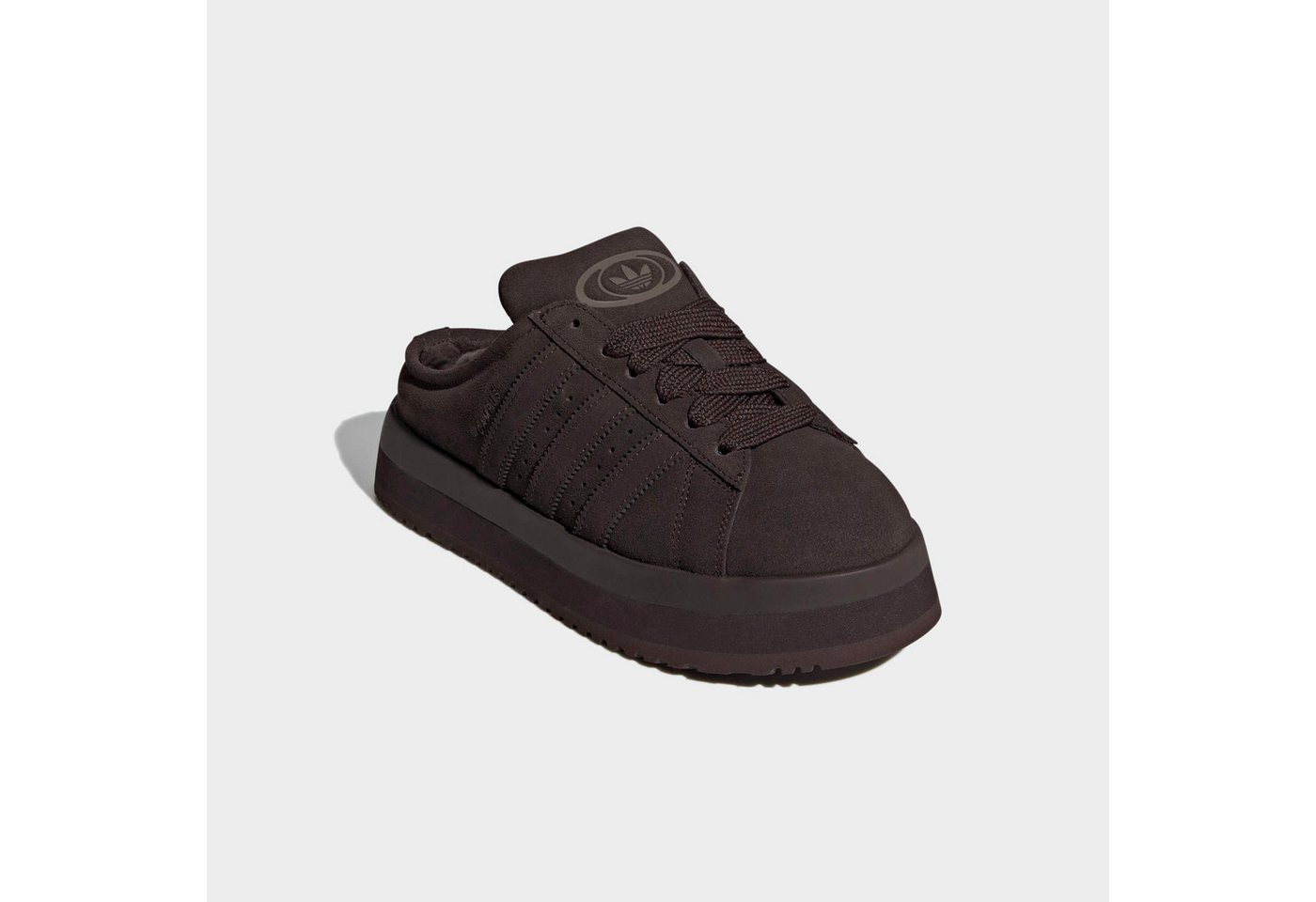 adidas Originals CAMPUS 00ER WINTER LOW Clog Hausschuh, Pantolette, Mule, Slipper mit Plateua für Herbst und Winter