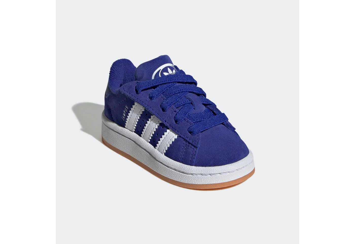 adidas Originals CAMPUS 00S COMFORT CLOSURE ELASTIC LACE Sneaker für Babys und Kleinkinder aus Leder und Wildleder, mit Gummisohle (blau/weiß)