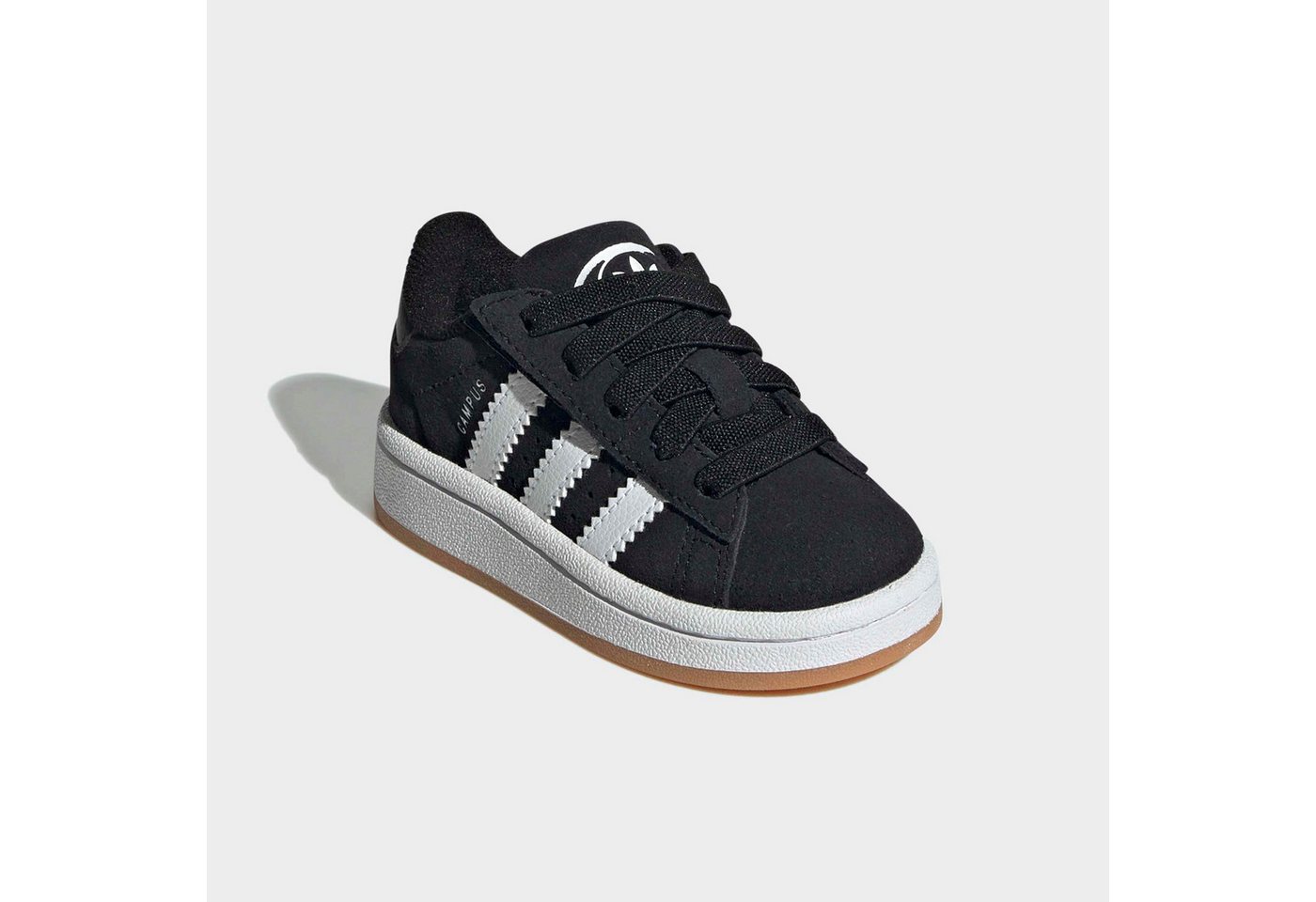 adidas Originals CAMPUS 00S COMFORT CLOSURE ELASTIC LACE Sneaker für Babys und Kleinkinder aus Leder und Wildleder, mit Gummisohle (schwarz/weiß)