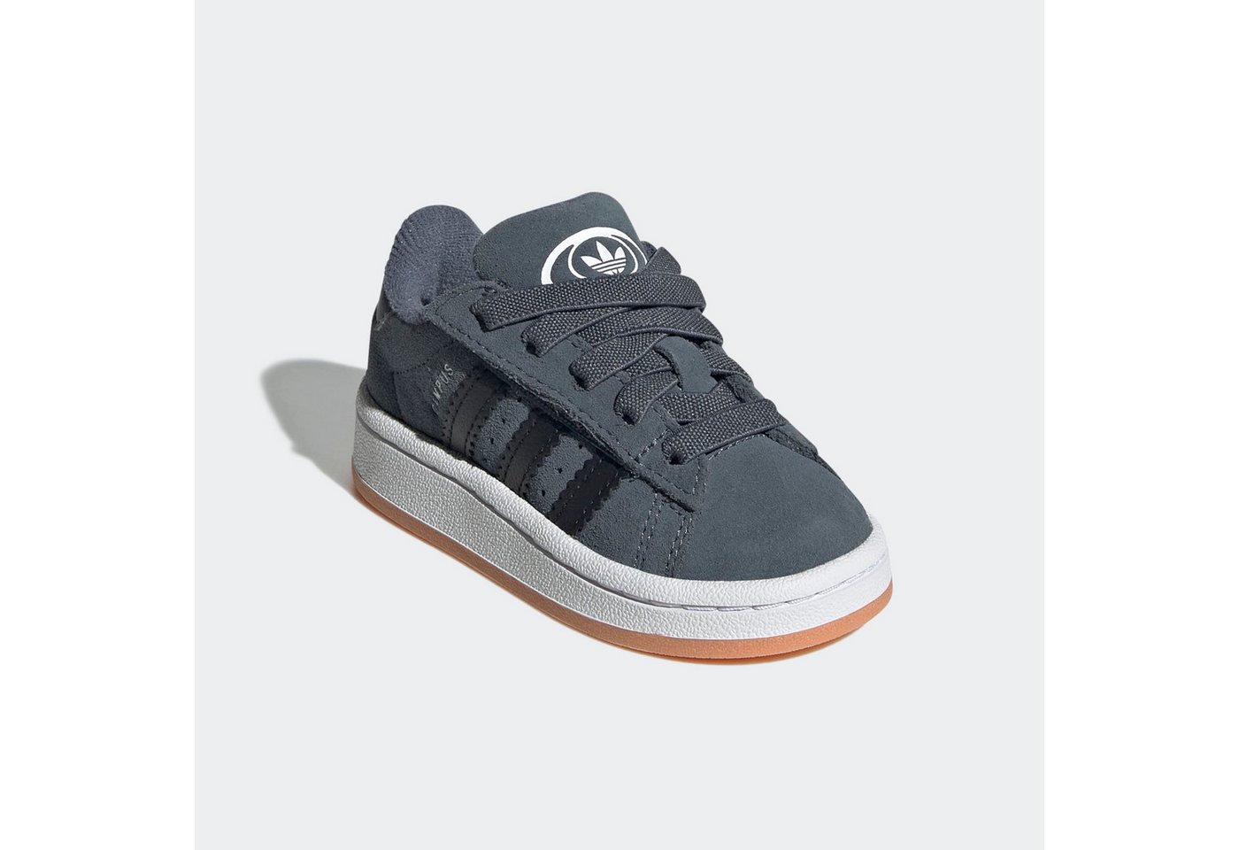 adidas Originals CAMPUS 00S COMFORT CLOSURE ELASTIC LACE Sneaker für Babys und Kleinkinder aus Leder und Wildleder, mit Gummisohle (weiß)