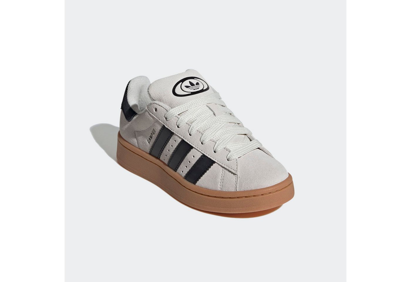 adidas Originals CAMPUS 00S Sneaker für Kinder und Jugendliche, mit Gummilaufsohle, mit Schnürung (grau/schwarz/weiß)