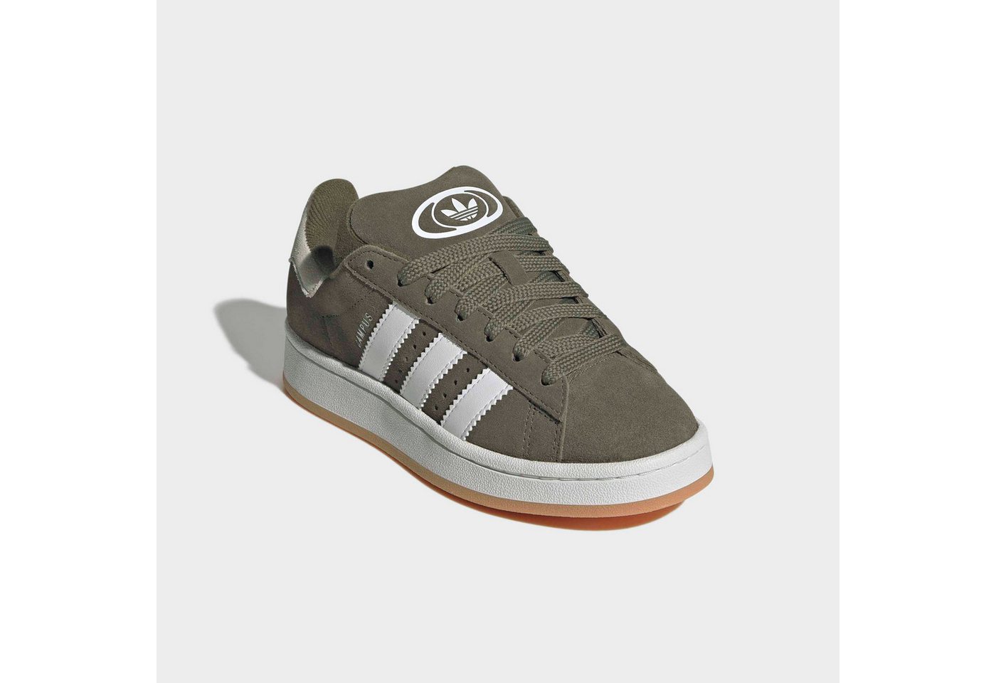 adidas Originals CAMPUS 00S Sneaker für Kinder und Jugendliche, mit Gummilaufsohle, mit Schnürung (grün/weiß)