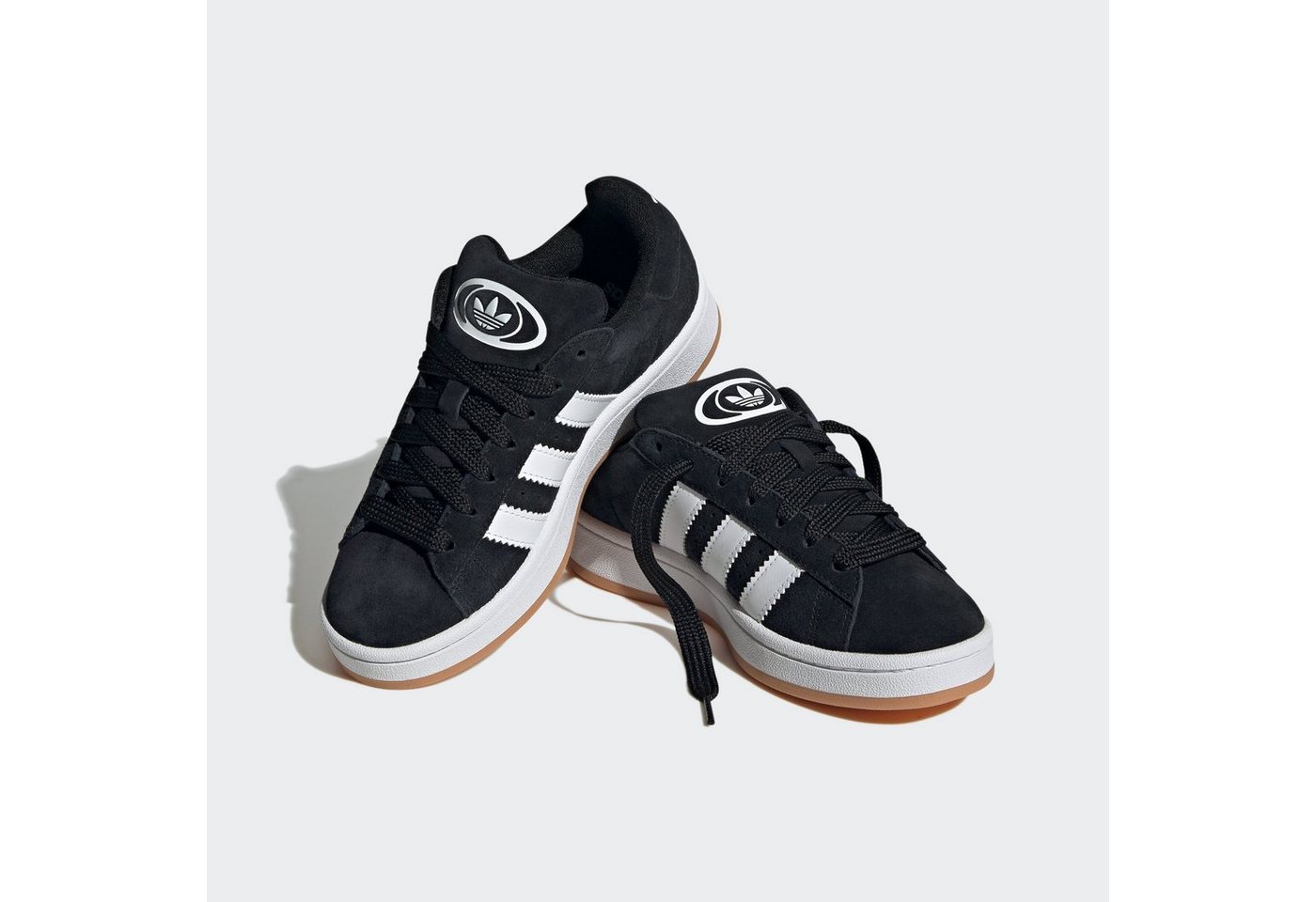 adidas Originals CAMPUS 00S Sneaker für Kinder und Jugendliche, mit Gummilaufsohle, mit Schnürung (schwarz/weiß)