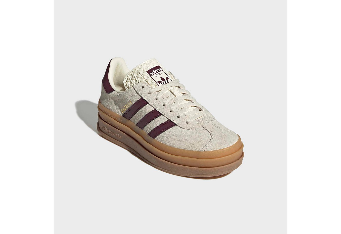adidas Originals GAZELLE BOLD Plateausneaker für Kinder & Jugendliche (weiß/gold)