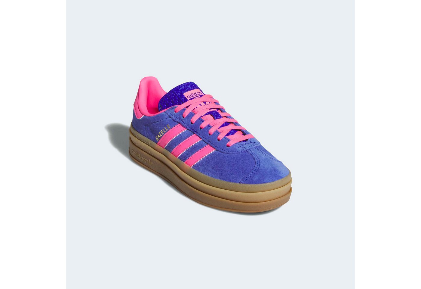 adidas Originals GAZELLE BOLD Sneaker (blau/rosa/gold)
