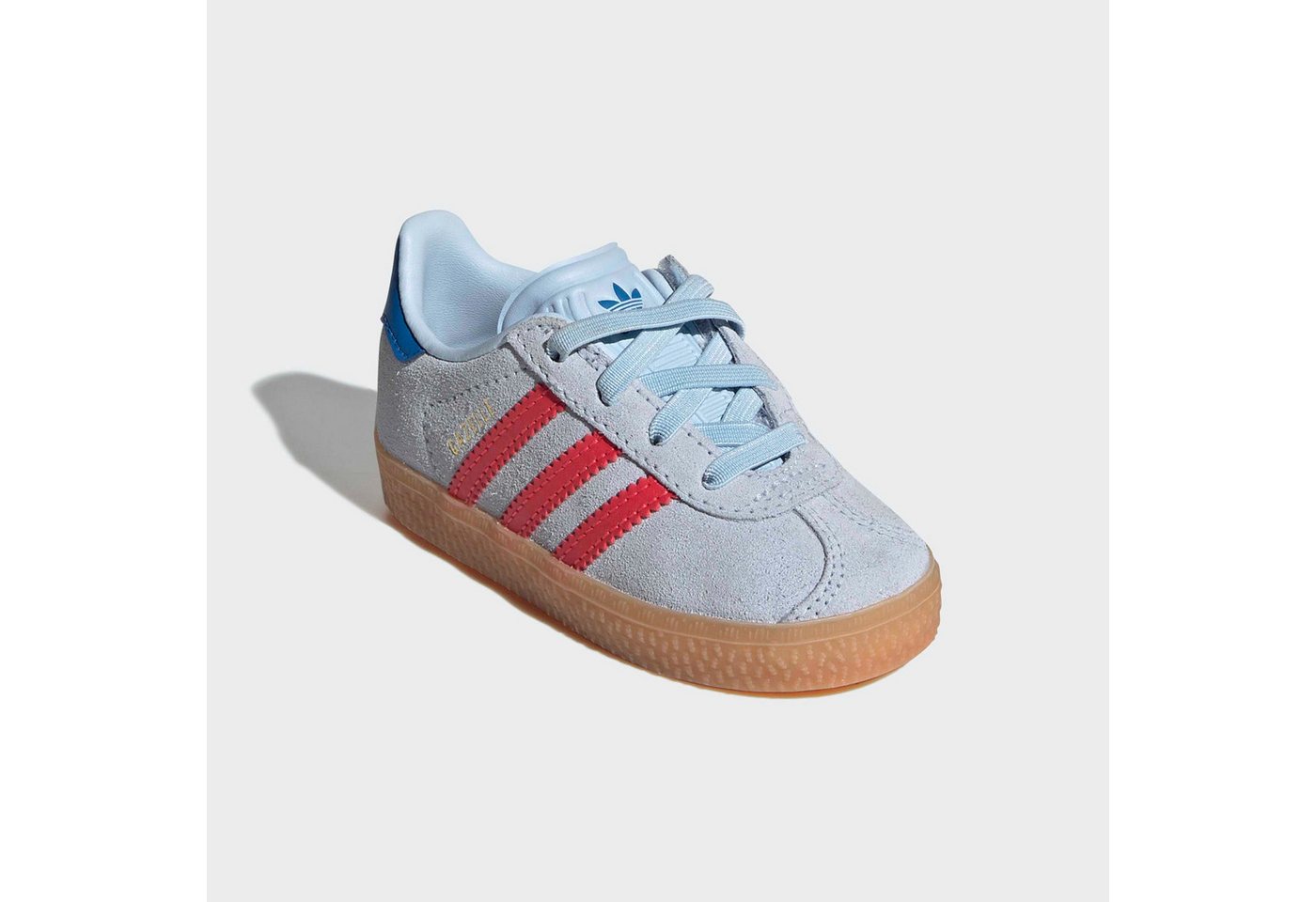 adidas Originals GAZELLE COMFORT CLOSURE ELASTIC LACES KIDS Sneaker für Kinder (rot/blau)