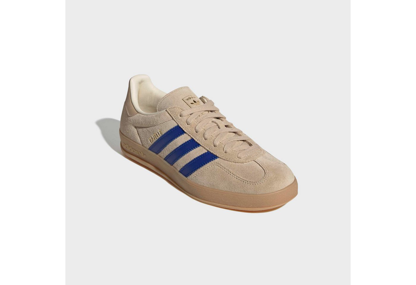 adidas Originals GAZELLE INDOOR Sneaker (beige/blau/weiß)
