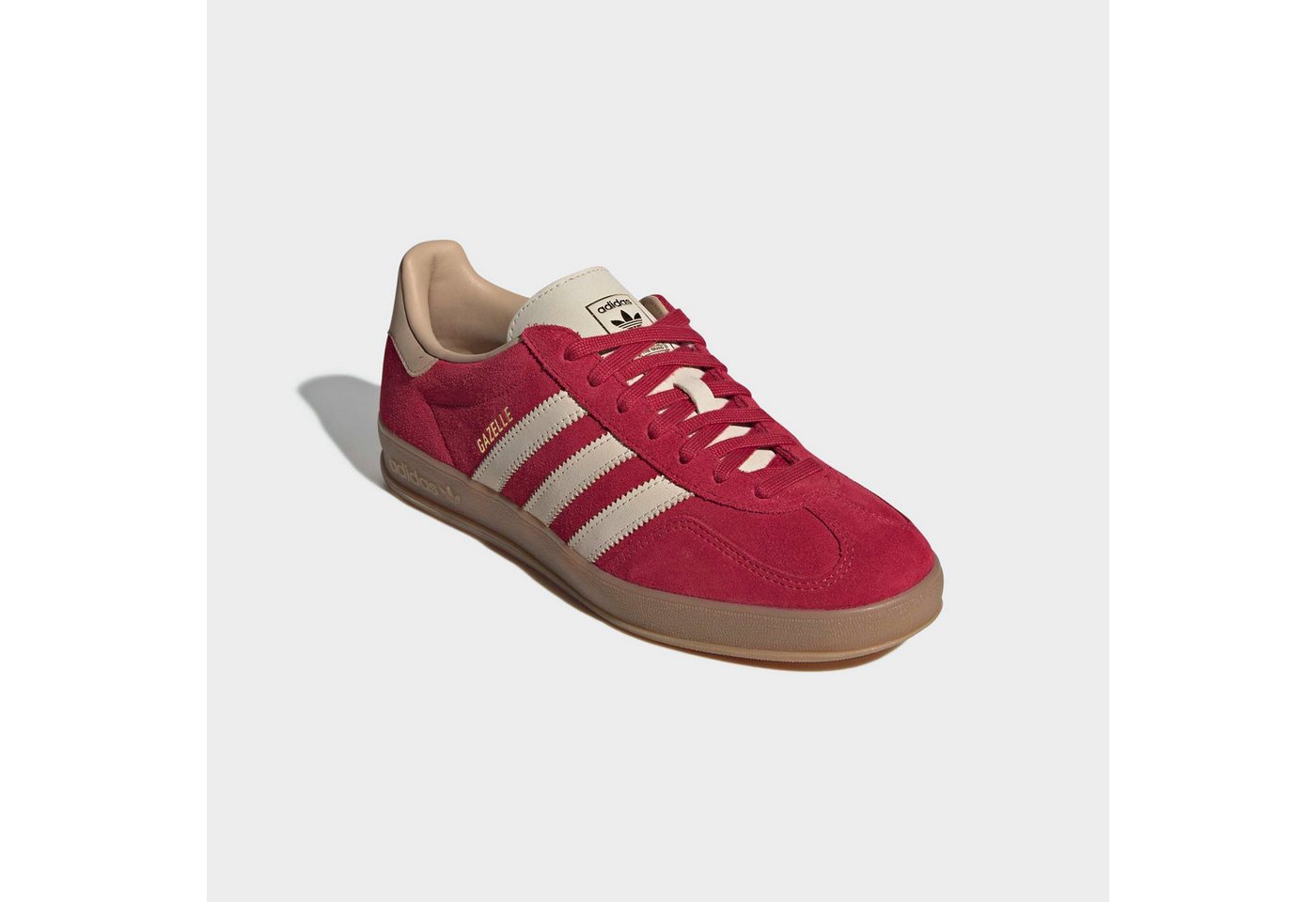 adidas Originals GAZELLE INDOOR Sneaker (beige/rot)