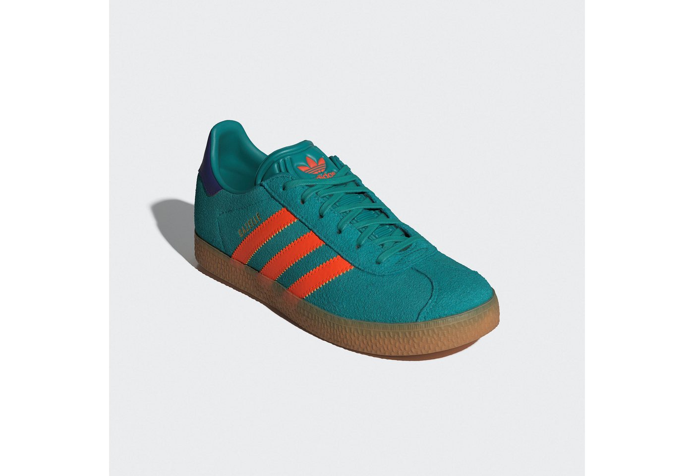 adidas Originals GAZELLE Sneaker für Kinder und Jugendliche (grün/orange)