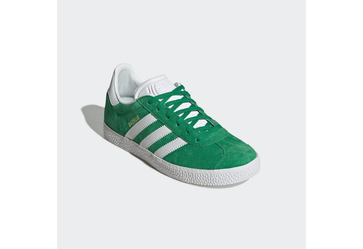 adidas Originals GAZELLE Sneaker für Kinder und Jugendliche (grün/weiß/gold)