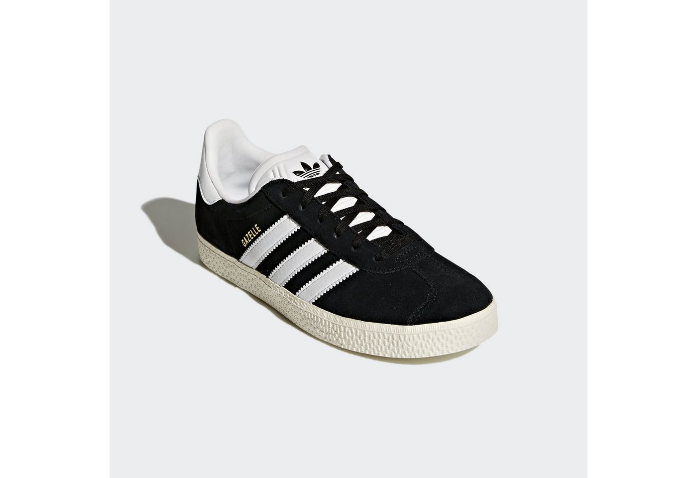adidas Originals GAZELLE Sneaker für Kinder und Jugendliche (schwarz/weiß/gold)