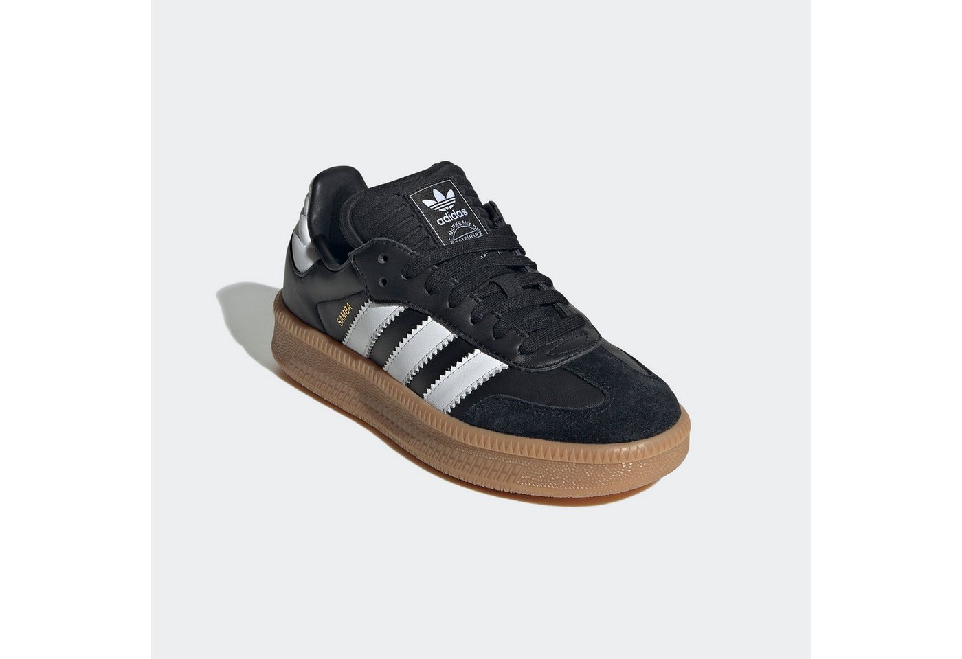 adidas Originals SAMBA XLG KIDS Sneaker mit erhöhter Sohle und gepolsterter Zunge für Kinder (schwarz/weiß)