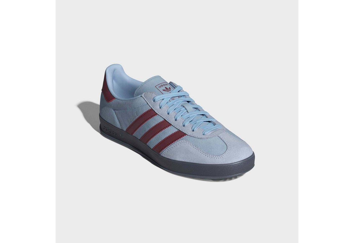 adidas Originals GAZELLE INDOOR Sneaker (Clear Sky/Noble Maroon/Crystal Sky)