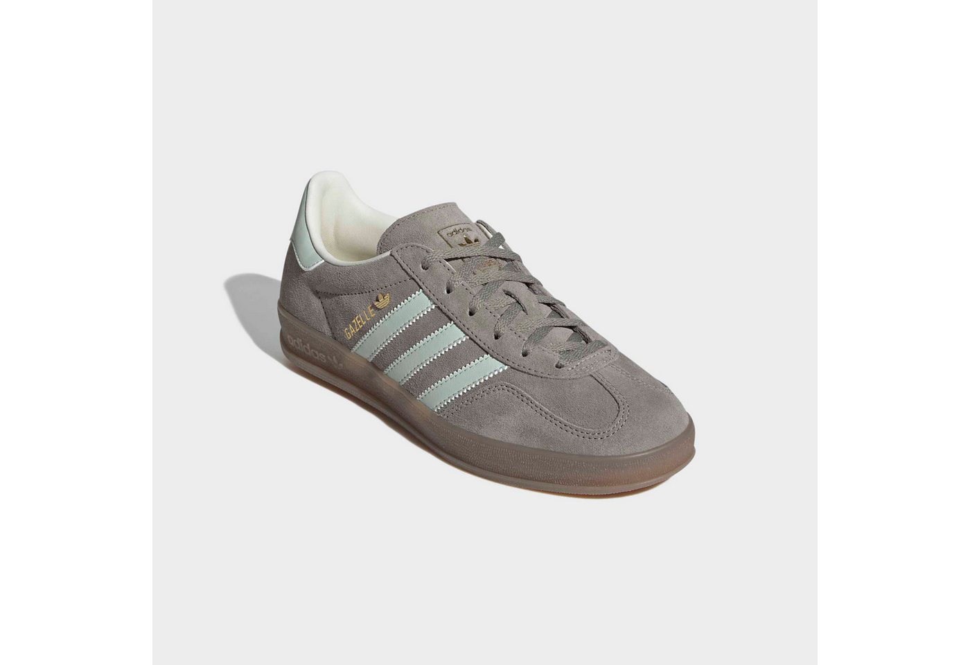 adidas Originals GAZELLE INDOOR Sneaker (silber/grün)