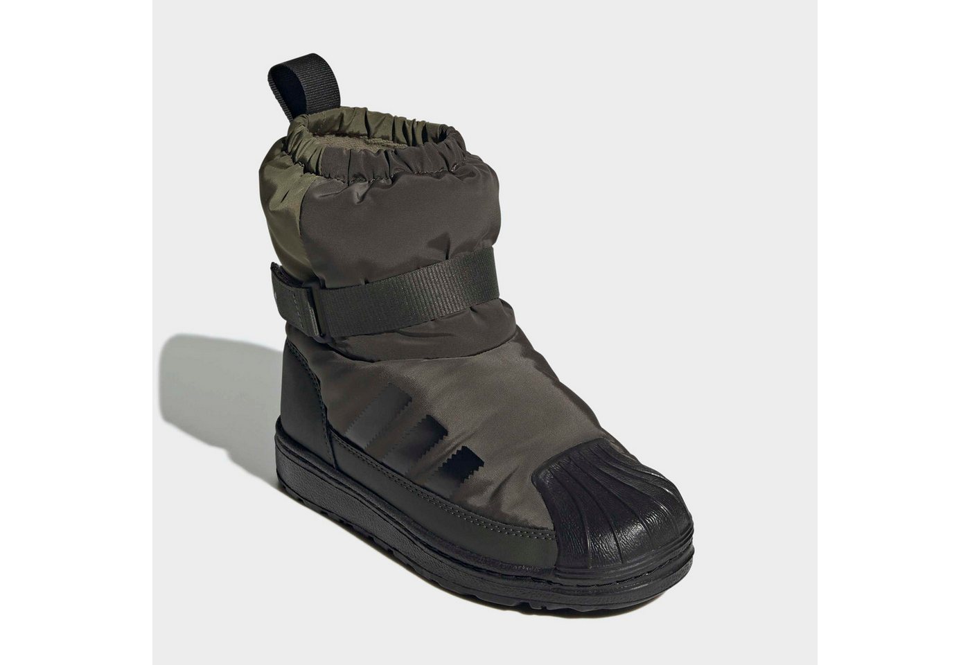 adidas Originals SUPERSTAR 360 WINTERIZED STIEFEL FÜR KINDER Winterstiefel Winterschuhe, Winterboots, Snowboots, für Kinder & Jugendliche (grün/schwarz)