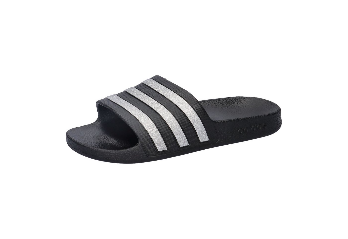 adidas performance adidas Damen Badeschlappen Adilette Aqua Badeschuh (schwarz/silber)