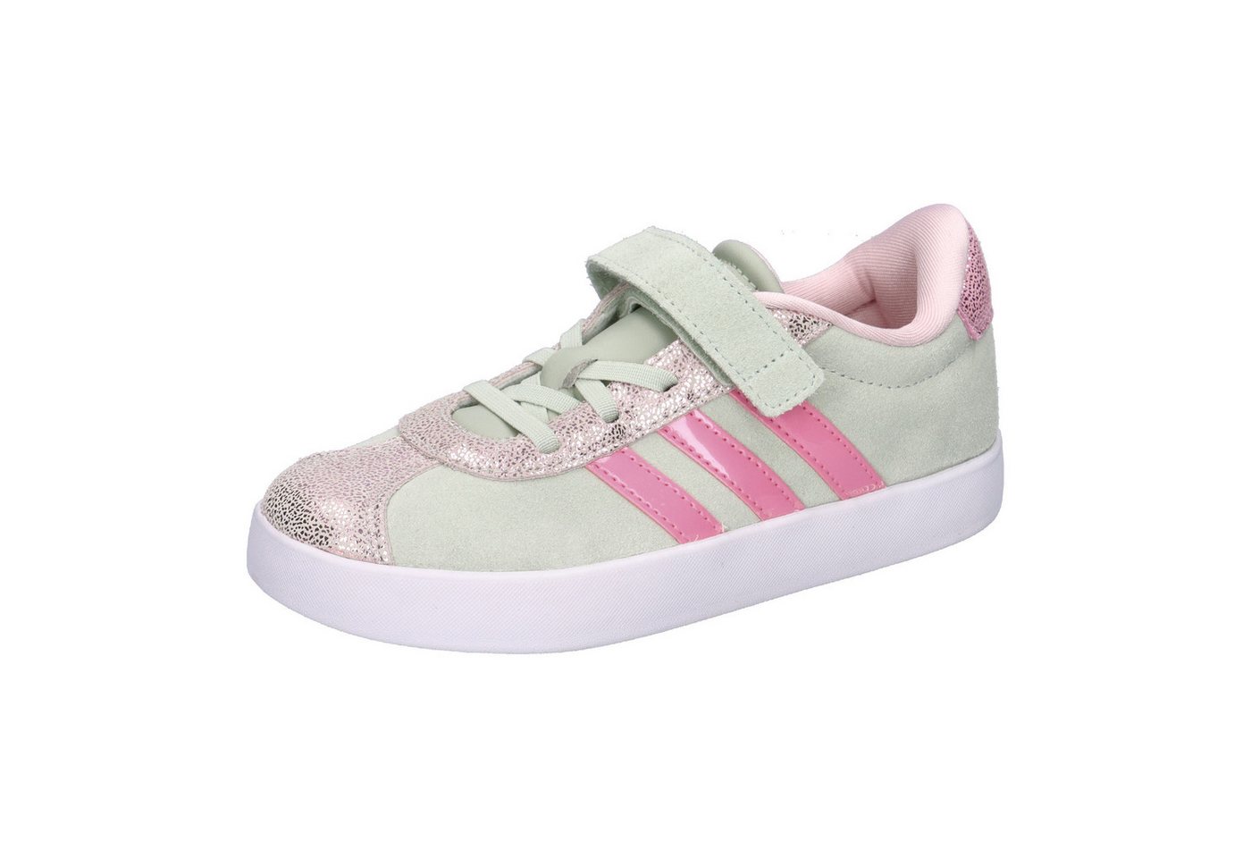 adidas performance adidas Kinder Sneaker VL Court 3.0 EL C Sneaker (grün/rosa)