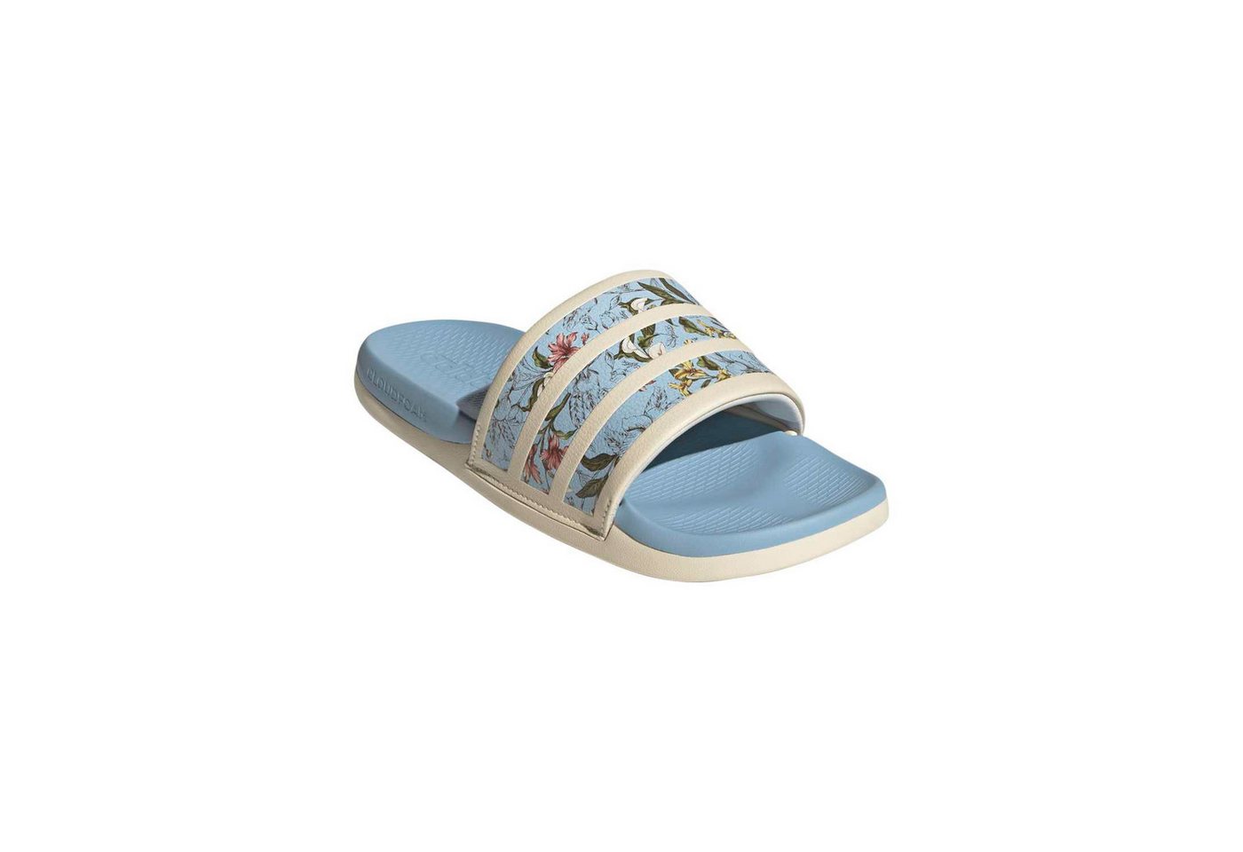 adidas performance Adilette Comfort 2.0 Slides Farm Rio beige/himmelblau - 1 Paar Badeschuh