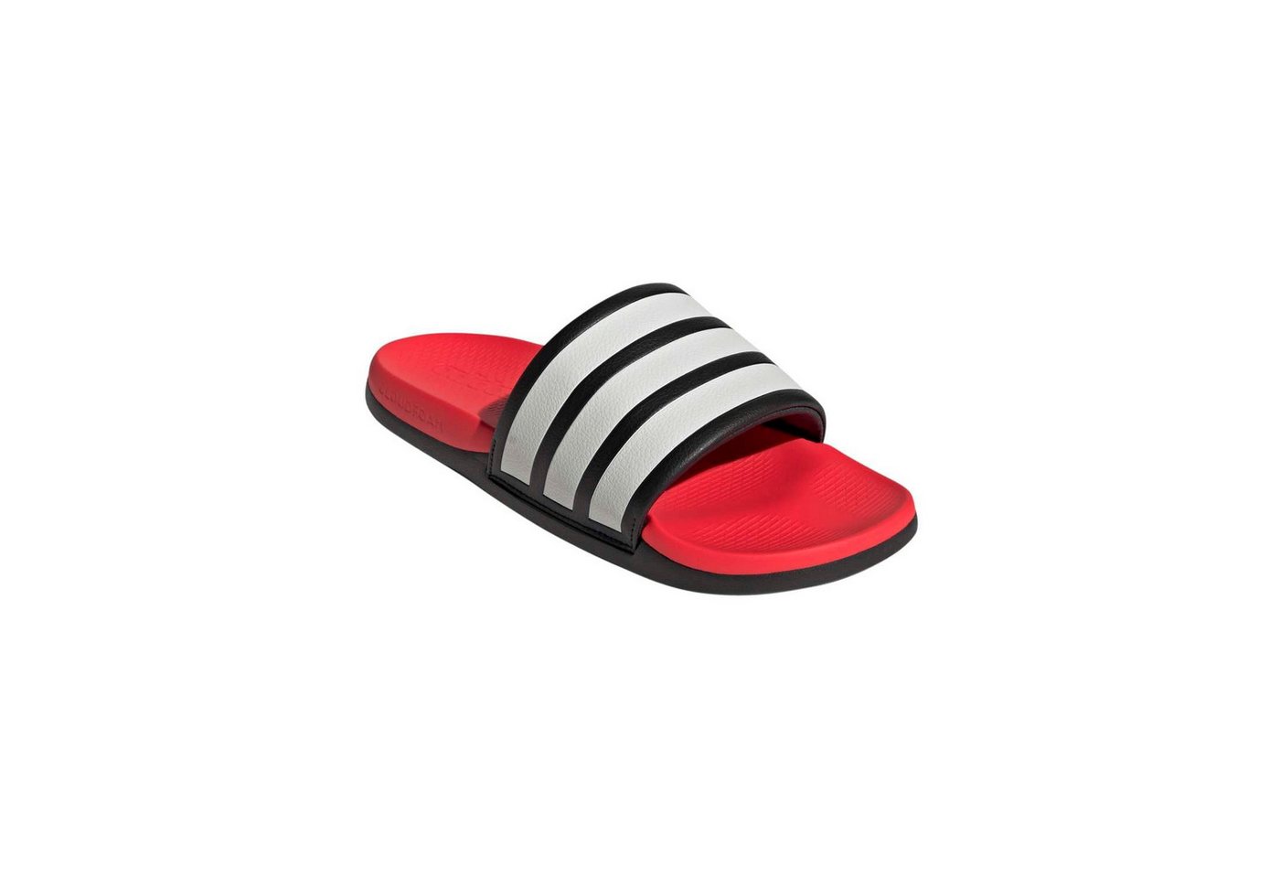 adidas performance Adilette Comfort 2.0 Slides schwarz/weiss/rot - 1 Paar Badeschuh