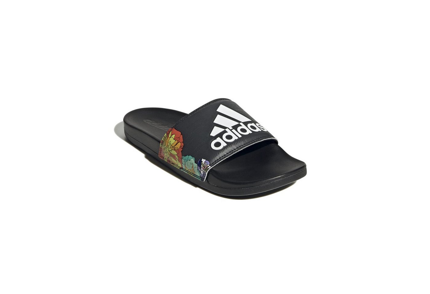 adidas performance Adilette Comfort Blume schwarz/weiss Damen - 1 Paar Badeschuh