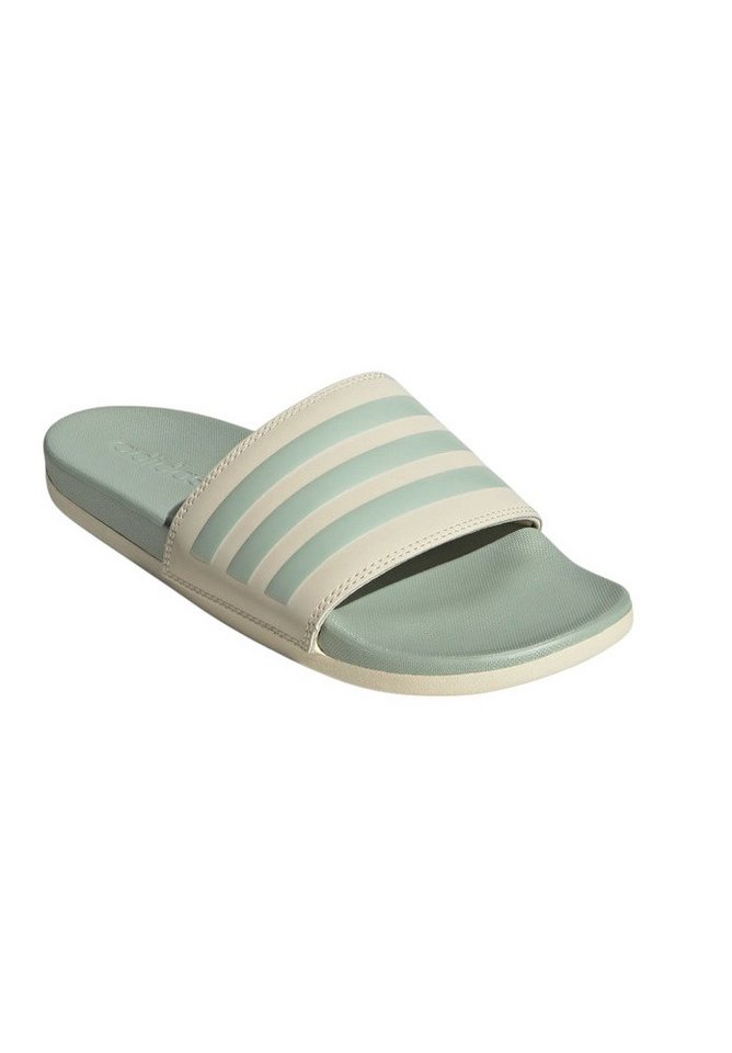 adidas performance Adilette Comfort linegrün/beige Damen - 1 Paar Badeschuh