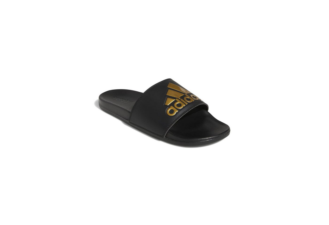 adidas performance Adilette Comfort Logo schwarz/gold - 1 Paar Badeschuh