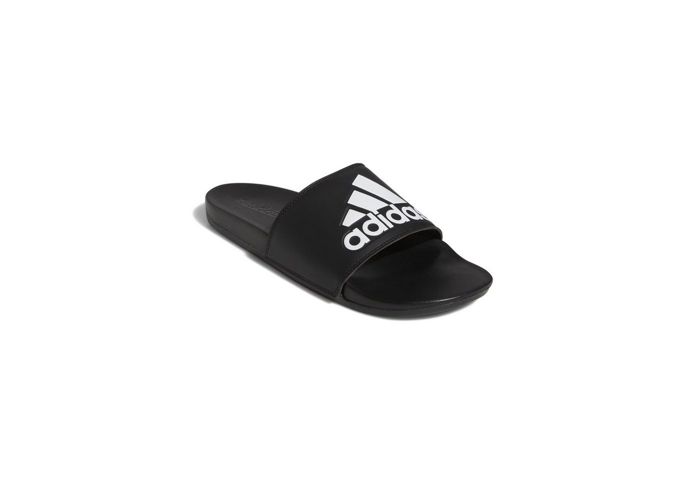 adidas performance Adilette Comfort Logo schwarz/weiss - 1 Paar Badeschuh
