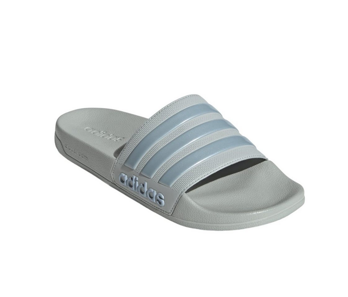 adidas performance Adilette Shower 3-Streifen grau/blau Herren Badeschuh