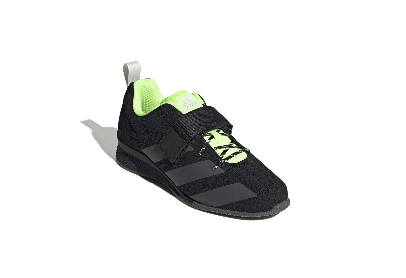 adidas performance Adipower II (Gewichtheberschuh) schwarz/grün Herren Fitnessschuh