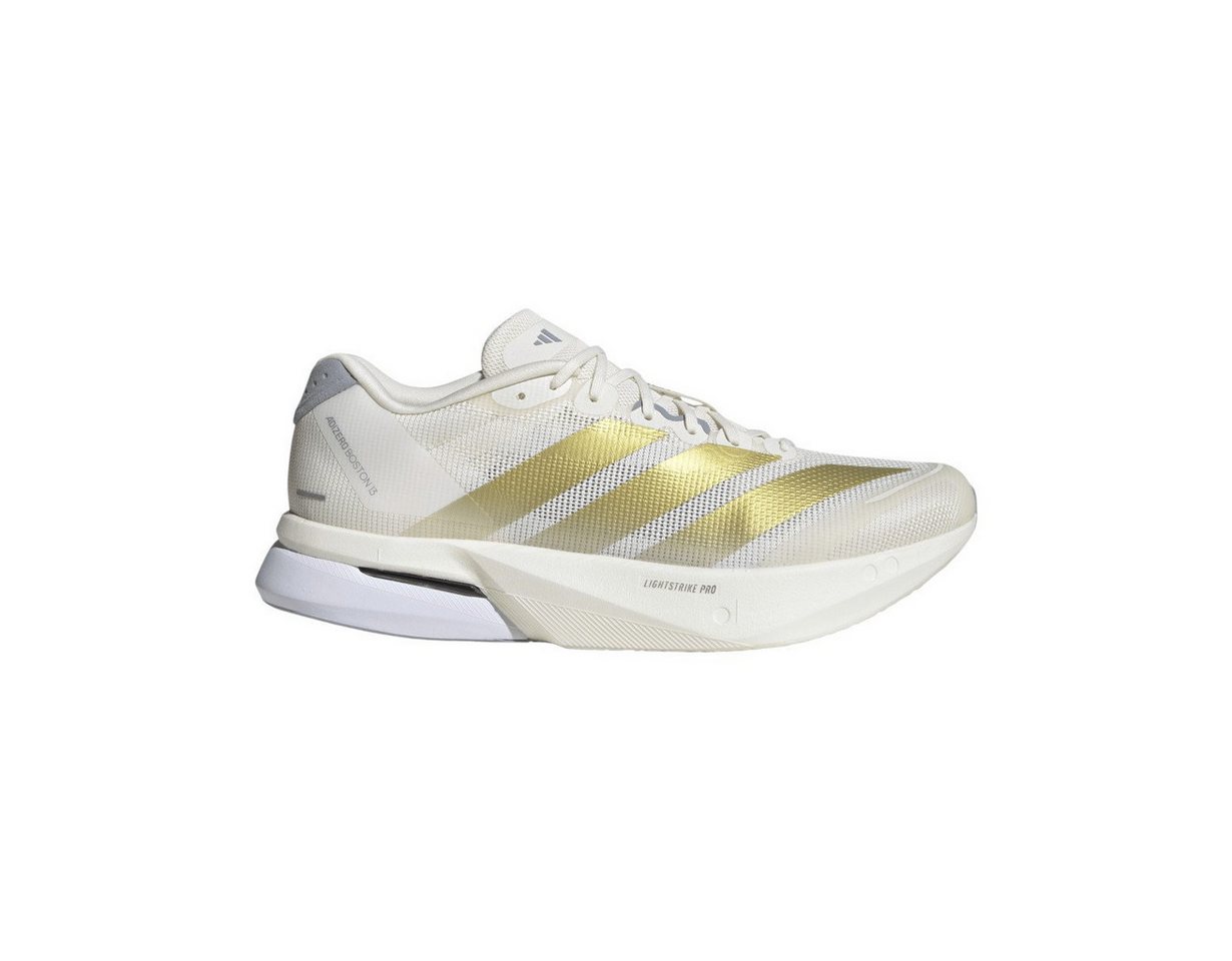 adidas performance Adizero Boston 13 (Dämpfung) weiss/gold Herren Laufschuh