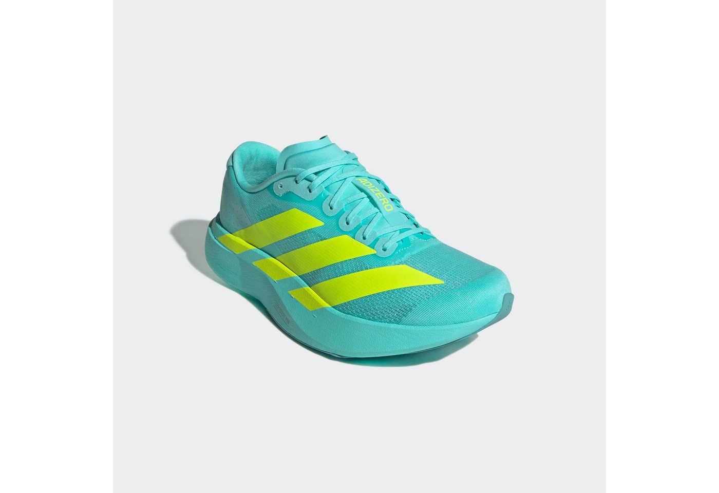 adidas performance ADIZERO EVO SL Laufschuh angelehnt an das Design vom Adios Pro Evo (Flash Aqua / Lucid Lemon / Mint Ton)