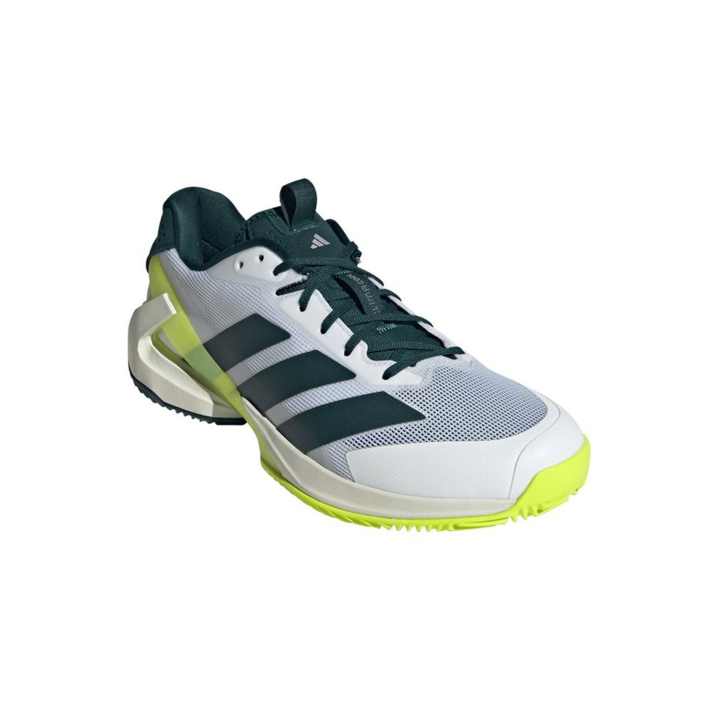 adidas performance Adizero Ubersonic 5 Clay/Sandplatz weiss/grün/lime Herren Tennisschuh