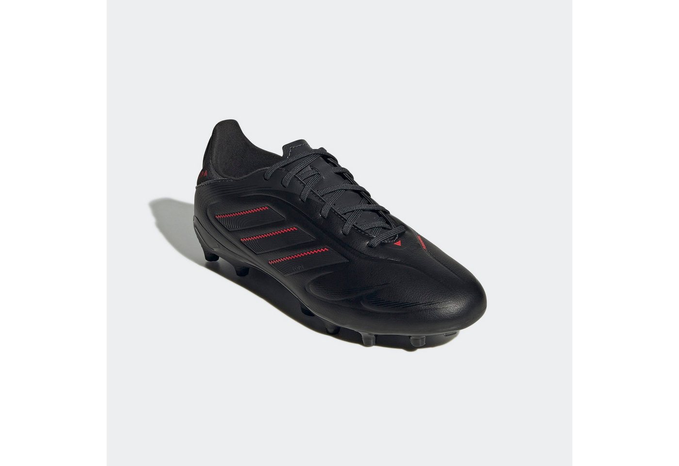 adidas performance COPA PURE 3 LEAGUE KIDS FG/MG Fußballschuh für Rasenplätze, für Kinder & Jugendliche (schwarz/rot)