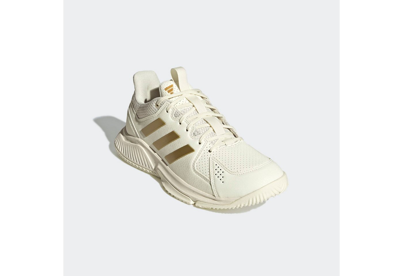 adidas performance COURT FLIGHT Hallenschuh geeignet für jeden Hallensport (weiß/gold/schwarz)