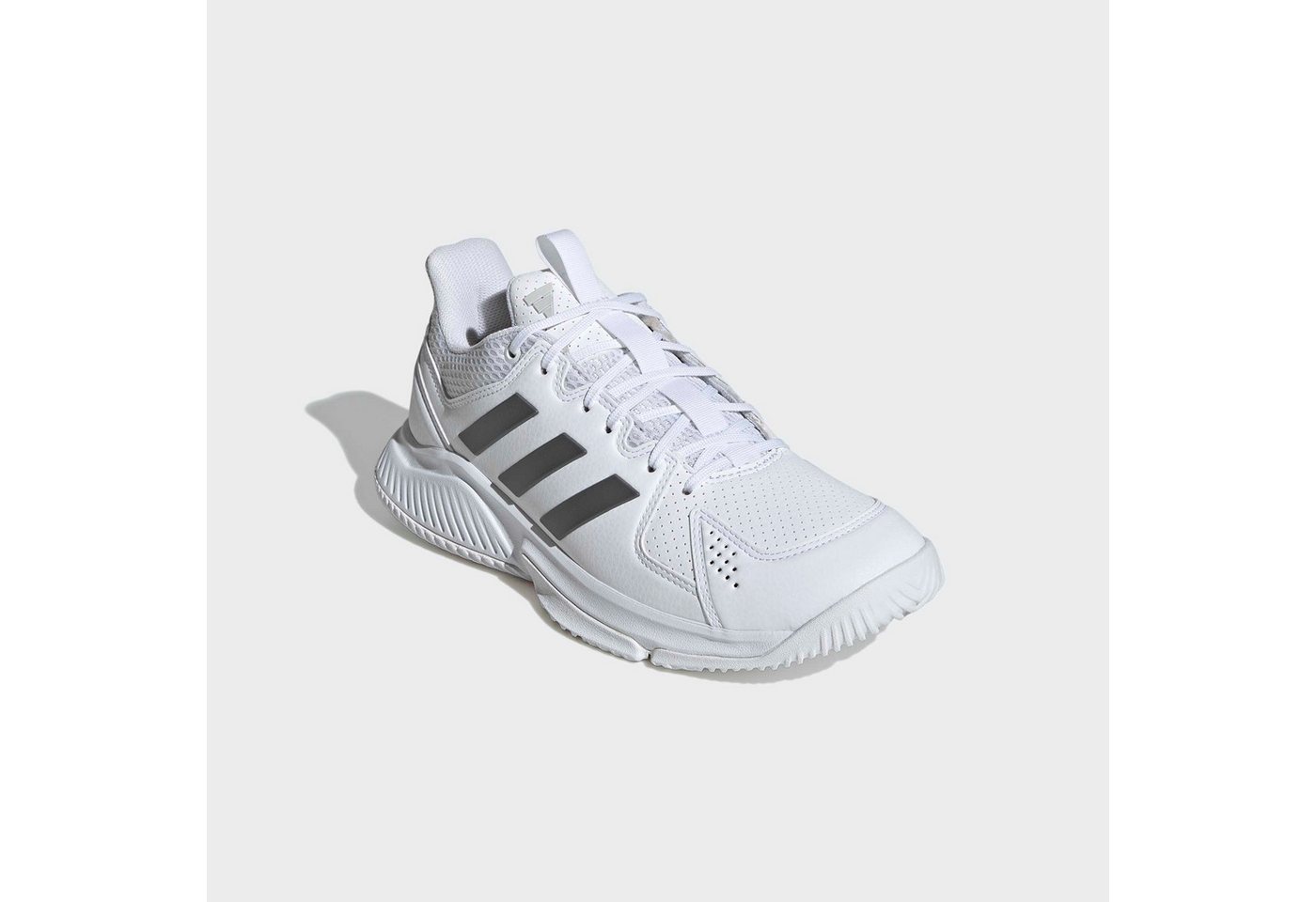 adidas performance COURT FLIGHT Hallenschuh Volleyballschuh (FTWWHT1/GREFOU/GRETWO)