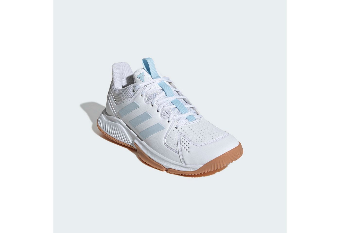 adidas performance COURT FLIGHT Hallenschuh Volleyballschuh (weiß/blau)