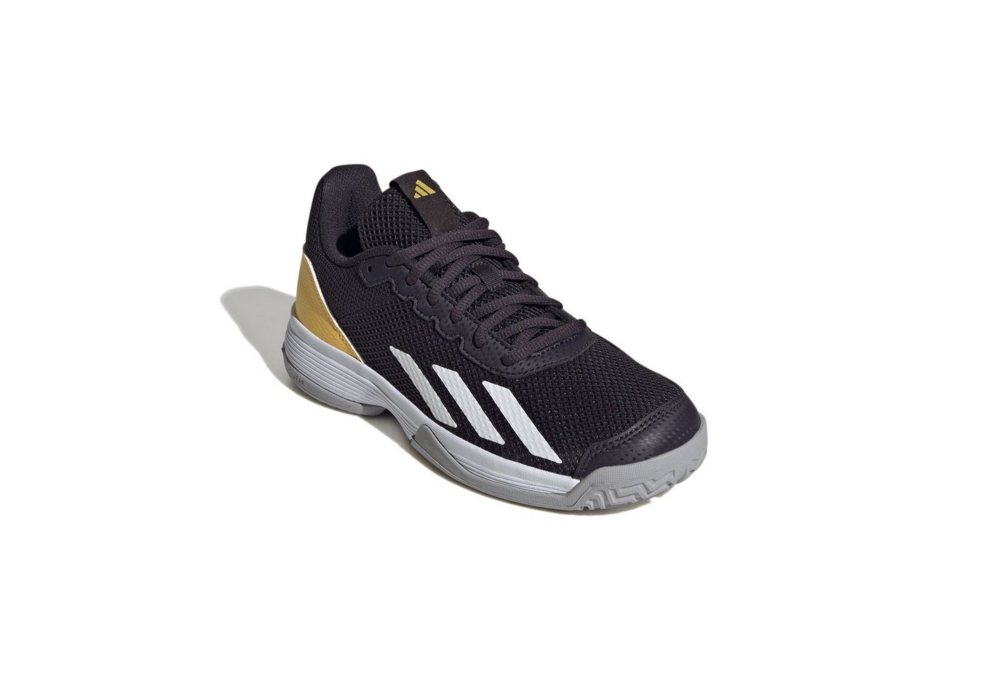 adidas performance Courtflash Allcourt 2024 schwarz/gelb/grau Kinder Tennisschuh