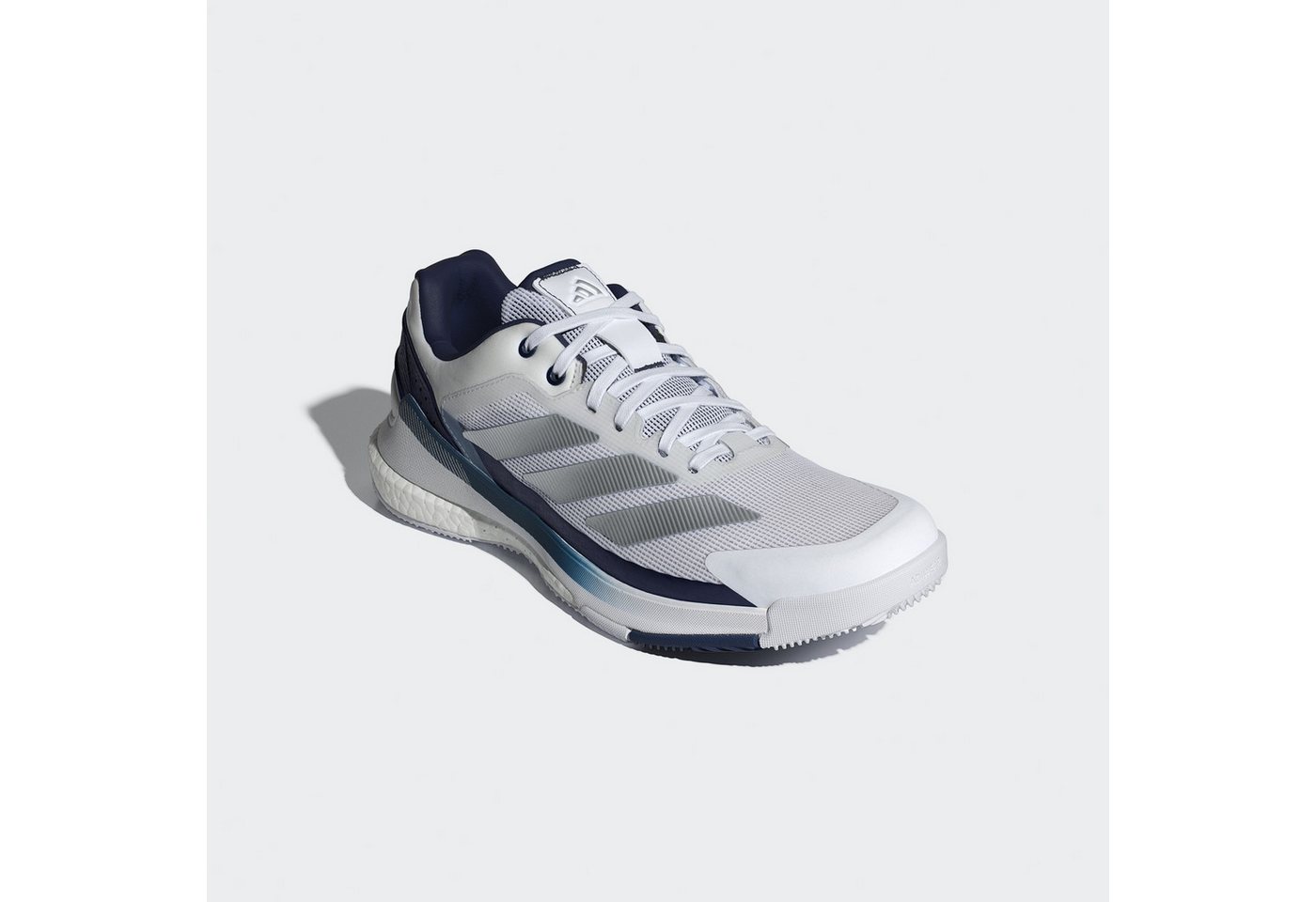 adidas performance CRAZYQUICK BOOST PADEL-SCHUH Padelschuh (2-tlg) (weiß/silber/blau)