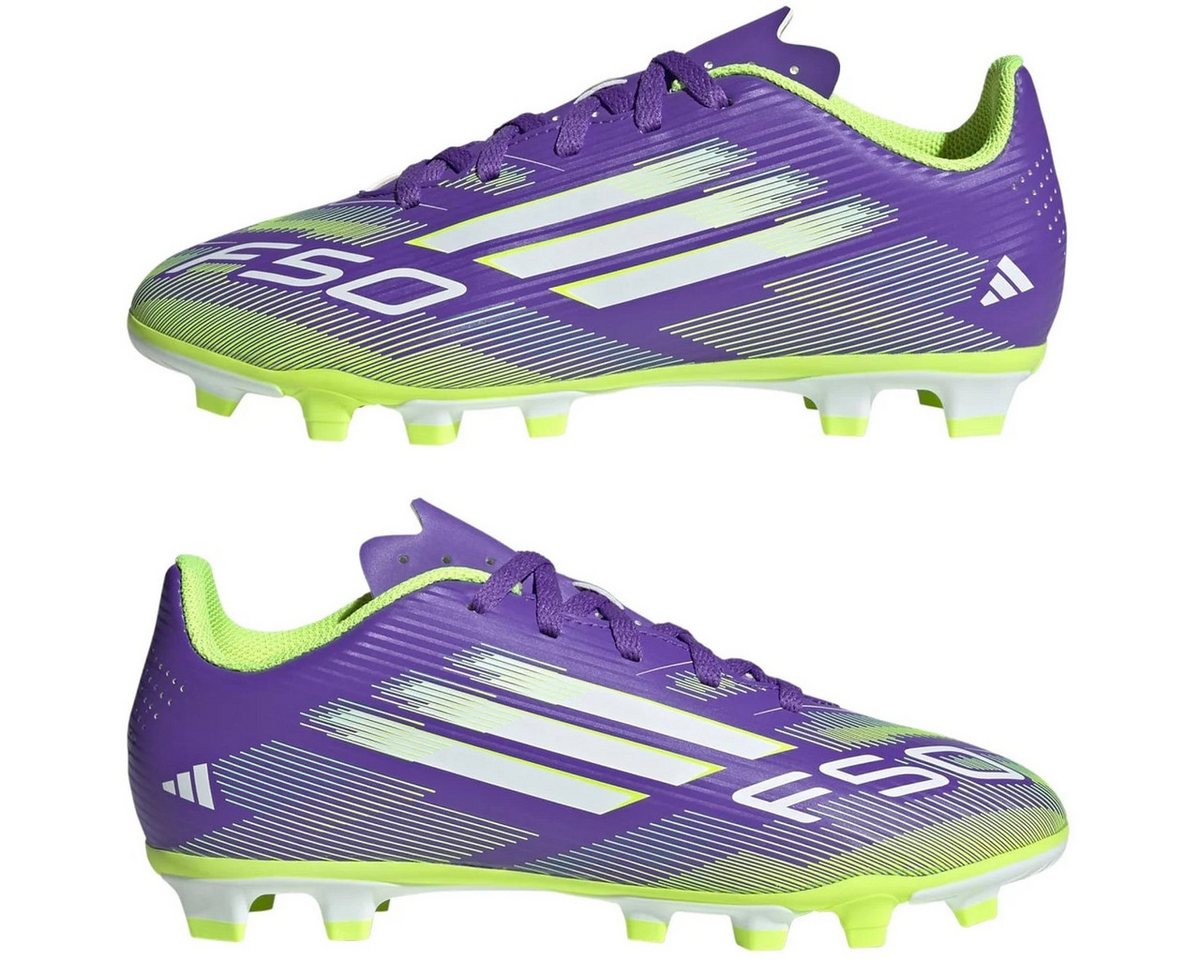 adidas performance F50 CLUB FG/MG J PURRUS/FTWWHT/LUCLEM Fußballschuh