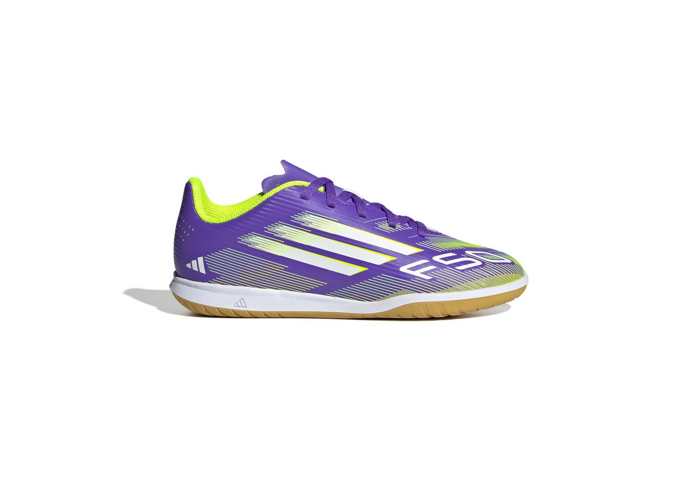 adidas performance F50 CLUB IN J PURRUS/FTWWHT/LUCLEM Fußballschuh