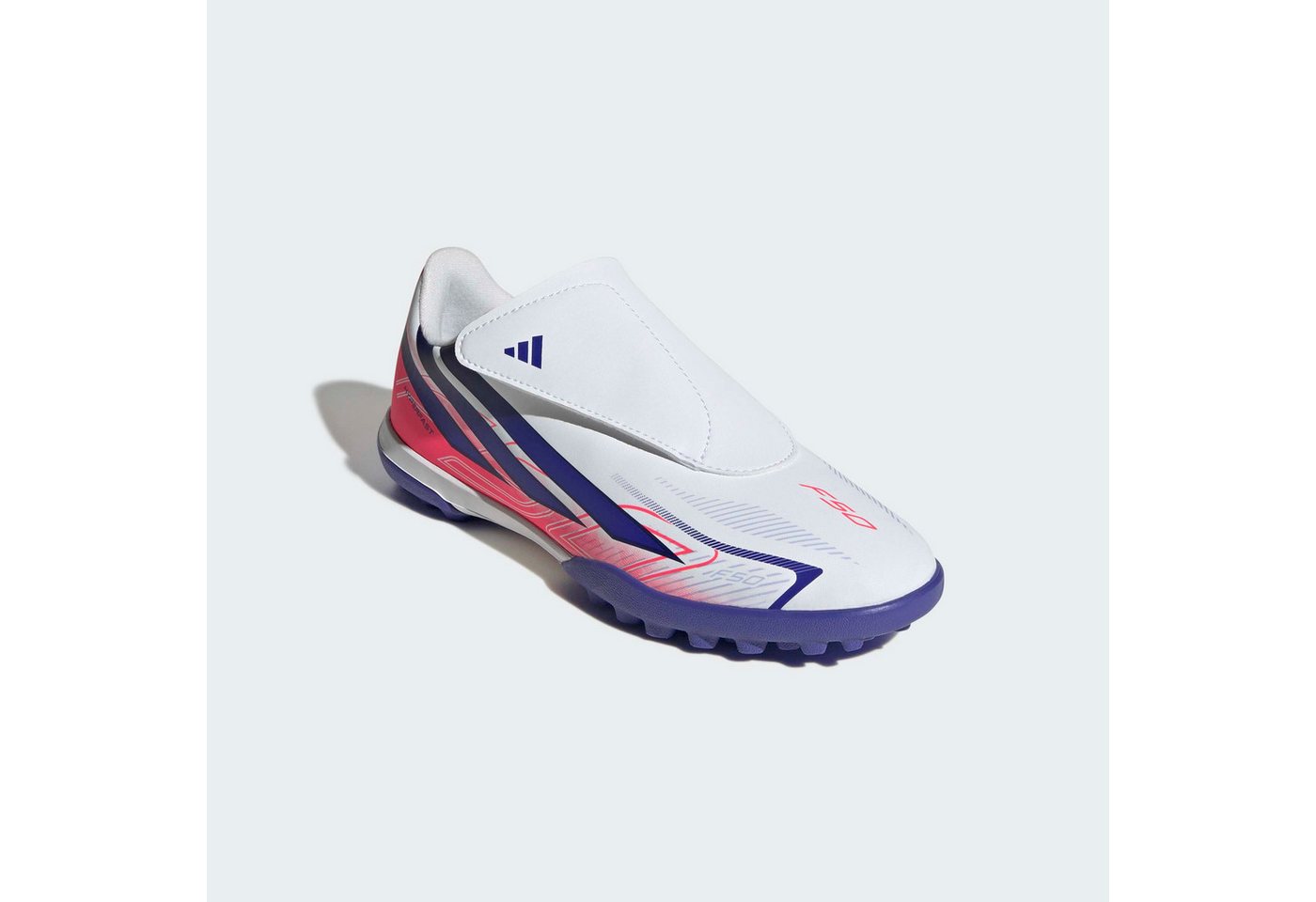 adidas performance F50 HYPERFAST CLUB KIDS, HYBRIDRASEN, KLETTVERSCHLUSS Fußballschuh für Kinder & Jugendliche
