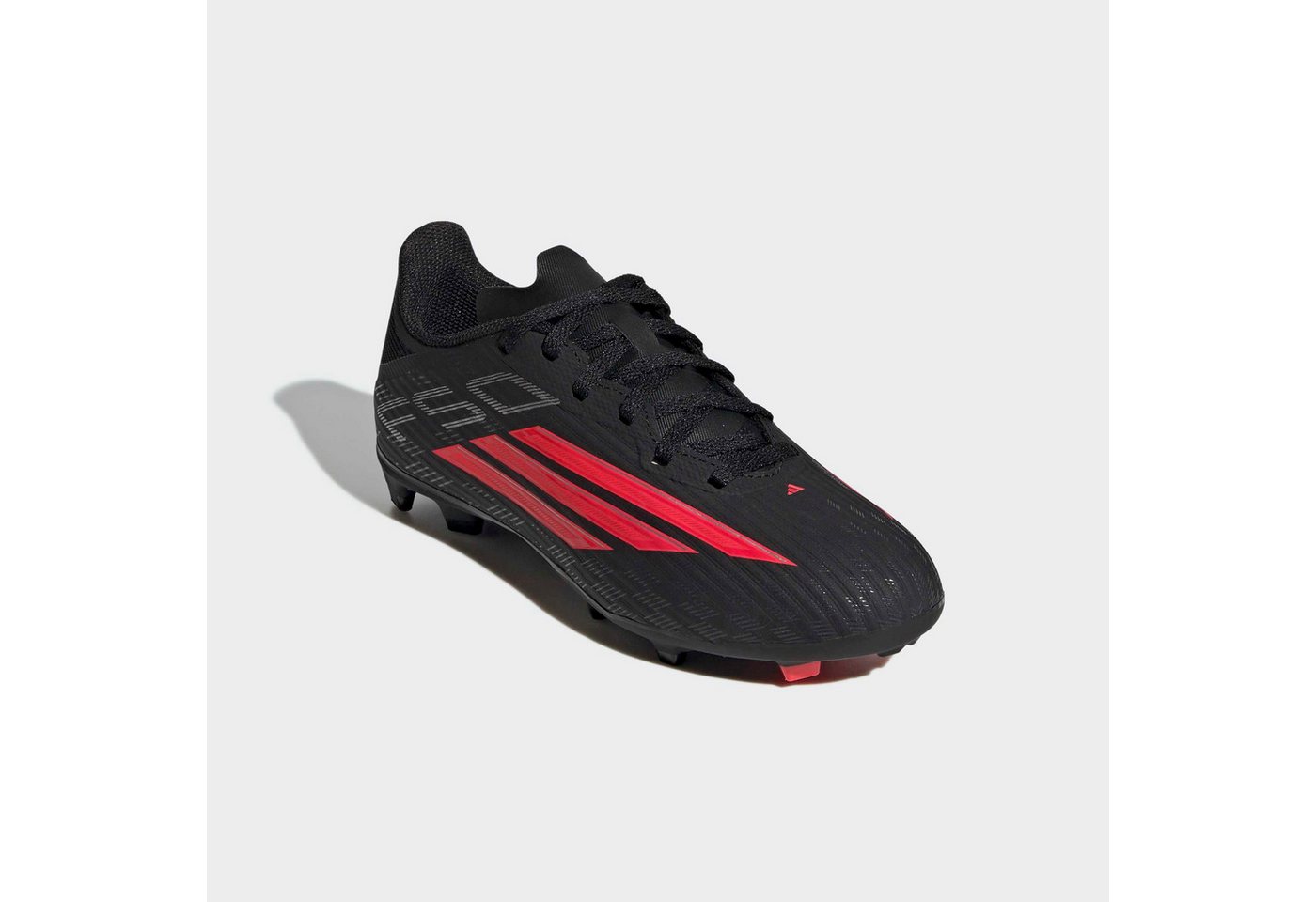 adidas performance F50 LEAGUE FIRM GROUND / MULTI GROUND KIDS Fußballschuh für viele verschiedene Böden geeignet, für Kinder & Jugendliche (schwarz/rot)